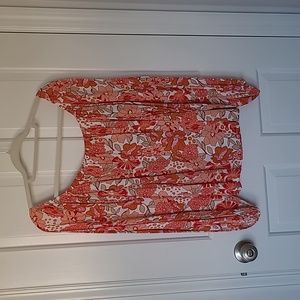 Pink Lilly Floral Blouse. Size XL.